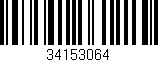 Código de barras (EAN, GTIN, SKU, ISBN): '34153064'