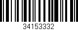Código de barras (EAN, GTIN, SKU, ISBN): '34153332'