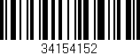 Código de barras (EAN, GTIN, SKU, ISBN): '34154152'
