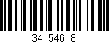 Código de barras (EAN, GTIN, SKU, ISBN): '34154618'