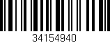 Código de barras (EAN, GTIN, SKU, ISBN): '34154940'