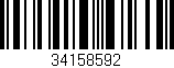 Código de barras (EAN, GTIN, SKU, ISBN): '34158592'