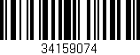 Código de barras (EAN, GTIN, SKU, ISBN): '34159074'