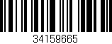 Código de barras (EAN, GTIN, SKU, ISBN): '34159665'