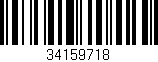 Código de barras (EAN, GTIN, SKU, ISBN): '34159718'