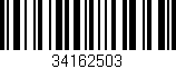 Código de barras (EAN, GTIN, SKU, ISBN): '34162503'