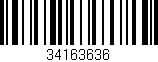 Código de barras (EAN, GTIN, SKU, ISBN): '34163636'