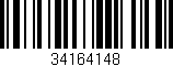 Código de barras (EAN, GTIN, SKU, ISBN): '34164148'