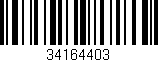 Código de barras (EAN, GTIN, SKU, ISBN): '34164403'