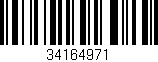 Código de barras (EAN, GTIN, SKU, ISBN): '34164971'