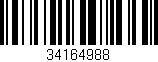 Código de barras (EAN, GTIN, SKU, ISBN): '34164988'