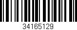 Código de barras (EAN, GTIN, SKU, ISBN): '34165129'