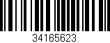 Código de barras (EAN, GTIN, SKU, ISBN): '34165623'