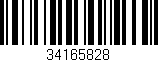 Código de barras (EAN, GTIN, SKU, ISBN): '34165828'