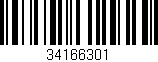Código de barras (EAN, GTIN, SKU, ISBN): '34166301'