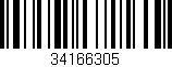 Código de barras (EAN, GTIN, SKU, ISBN): '34166305'