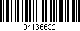 Código de barras (EAN, GTIN, SKU, ISBN): '34166632'