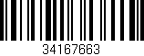 Código de barras (EAN, GTIN, SKU, ISBN): '34167663'