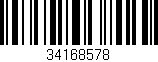 Código de barras (EAN, GTIN, SKU, ISBN): '34168578'