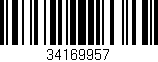 Código de barras (EAN, GTIN, SKU, ISBN): '34169957'