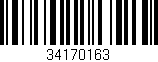 Código de barras (EAN, GTIN, SKU, ISBN): '34170163'