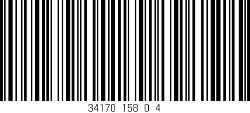 Código de barras (EAN, GTIN, SKU, ISBN): '34170_158_0_4'