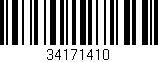Código de barras (EAN, GTIN, SKU, ISBN): '34171410'