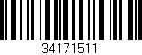 Código de barras (EAN, GTIN, SKU, ISBN): '34171511'