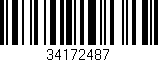 Código de barras (EAN, GTIN, SKU, ISBN): '34172487'