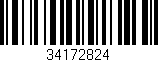 Código de barras (EAN, GTIN, SKU, ISBN): '34172824'