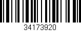 Código de barras (EAN, GTIN, SKU, ISBN): '34173920'