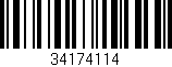 Código de barras (EAN, GTIN, SKU, ISBN): '34174114'