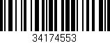 Código de barras (EAN, GTIN, SKU, ISBN): '34174553'