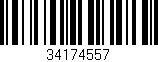 Código de barras (EAN, GTIN, SKU, ISBN): '34174557'