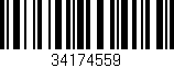 Código de barras (EAN, GTIN, SKU, ISBN): '34174559'