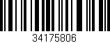 Código de barras (EAN, GTIN, SKU, ISBN): '34175806'