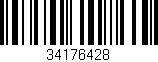 Código de barras (EAN, GTIN, SKU, ISBN): '34176428'