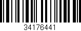 Código de barras (EAN, GTIN, SKU, ISBN): '34176441'