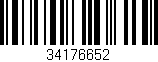 Código de barras (EAN, GTIN, SKU, ISBN): '34176652'