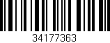 Código de barras (EAN, GTIN, SKU, ISBN): '34177363'