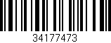 Código de barras (EAN, GTIN, SKU, ISBN): '34177473'