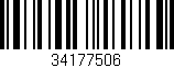 Código de barras (EAN, GTIN, SKU, ISBN): '34177506'