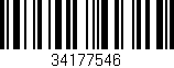 Código de barras (EAN, GTIN, SKU, ISBN): '34177546'