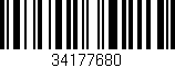 Código de barras (EAN, GTIN, SKU, ISBN): '34177680'