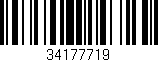 Código de barras (EAN, GTIN, SKU, ISBN): '34177719'