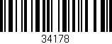 Código de barras (EAN, GTIN, SKU, ISBN): '34178'