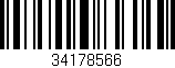 Código de barras (EAN, GTIN, SKU, ISBN): '34178566'