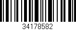 Código de barras (EAN, GTIN, SKU, ISBN): '34178582'