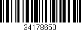Código de barras (EAN, GTIN, SKU, ISBN): '34178650'
