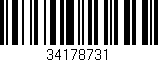 Código de barras (EAN, GTIN, SKU, ISBN): '34178731'